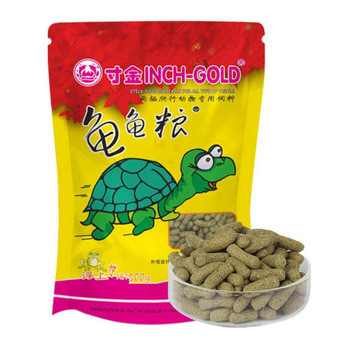 寸金（INCH-GOLD）乌龟饲料巴西龟粮大龟半水龟粮上浮型500g