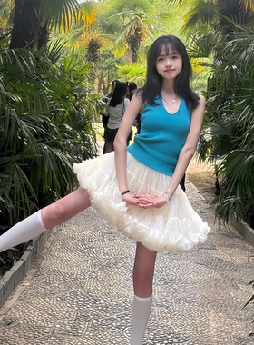 高品质成人tutu裙芭蕾风少女半身裙蛋糕短裙大人版26春夏裙子轻奢