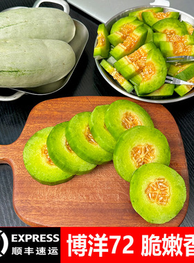 山东头茬博洋72号甜瓜新鲜水果当季整箱蜜瓜羊角蜜脆瓜香瓜现摘