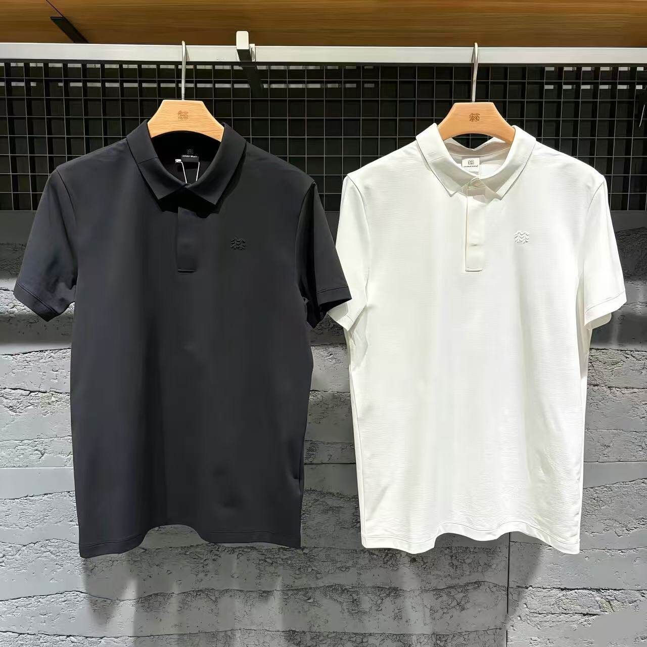 KOLON/可隆 SPORT 户外新款SECO AIR简约透气翻领短袖潮流Polo衫