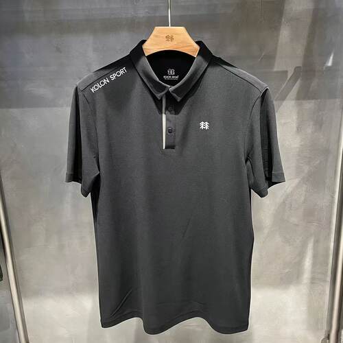 KOLON/可隆 SPORT E.D.O户外通勤字母logo百搭短袖时尚舒适POLO衫