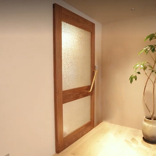 定制移动门无轨幽灵门厨房卫生间北欧免漆吊轨推拉巴士门静音门