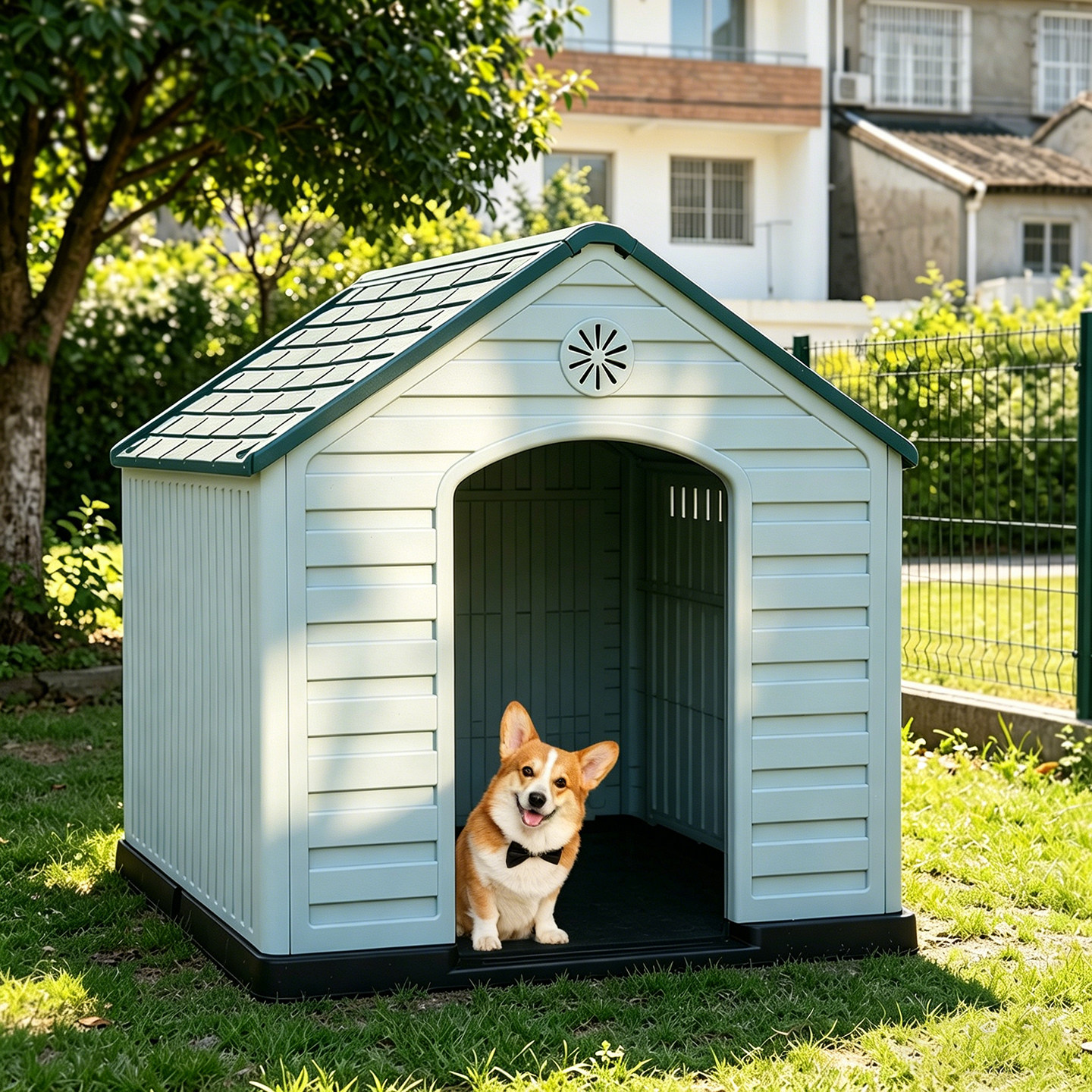 狗窝室外防雨防晒塑料新型防寒保暖小中大型犬农村狗屋户外狗房子