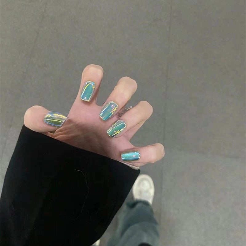 2026年新款儿童美甲穿戴甲感短款电镀天空之境30片装假指甲贴,彩妆/香水/美妆工具,美甲工具,淘宝优惠券,粉丝福利购,淘宝优惠卷