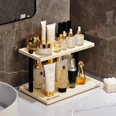 奶油风新款浴室置物架卫生间收纳