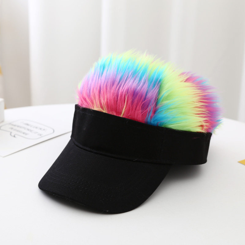 秋冬新款儿童鸭舌假发棒球帽男童大童遮阳帽春秋亲子男孩帅潮帽子