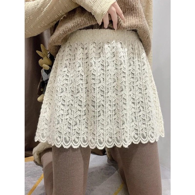 大码胖mm蕾丝屁帘女下摆冬季卫衣叠穿内搭遮屁股神器打底裤内衬裙,女装/女士精品,大码半身裙,淘宝优惠券,粉丝福利购,淘宝优惠卷