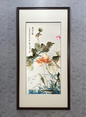 玄关书房刺绣装饰挂画
