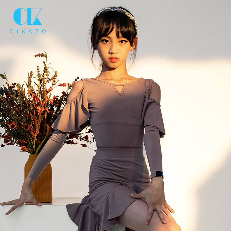 茜卡索拉丁舞服女童儿童g1210