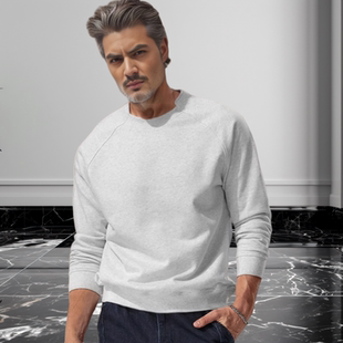 卫衣男青年潮 圆领t恤打底卫衣男男款 卫衣男2025新款 休闲卫衣长袖