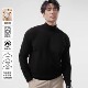 半高领毛衣男「可机洗绵羊毛」男士 自发热科技上衣秋冬 针织打底衫