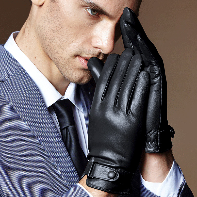 Gants pour homme      en peau de mouton - Ref 2781452 Image 1