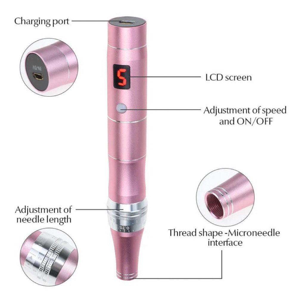 Microneedle Derma Pen: Electric MTS Mesotherapy System - Taobao product photo 2