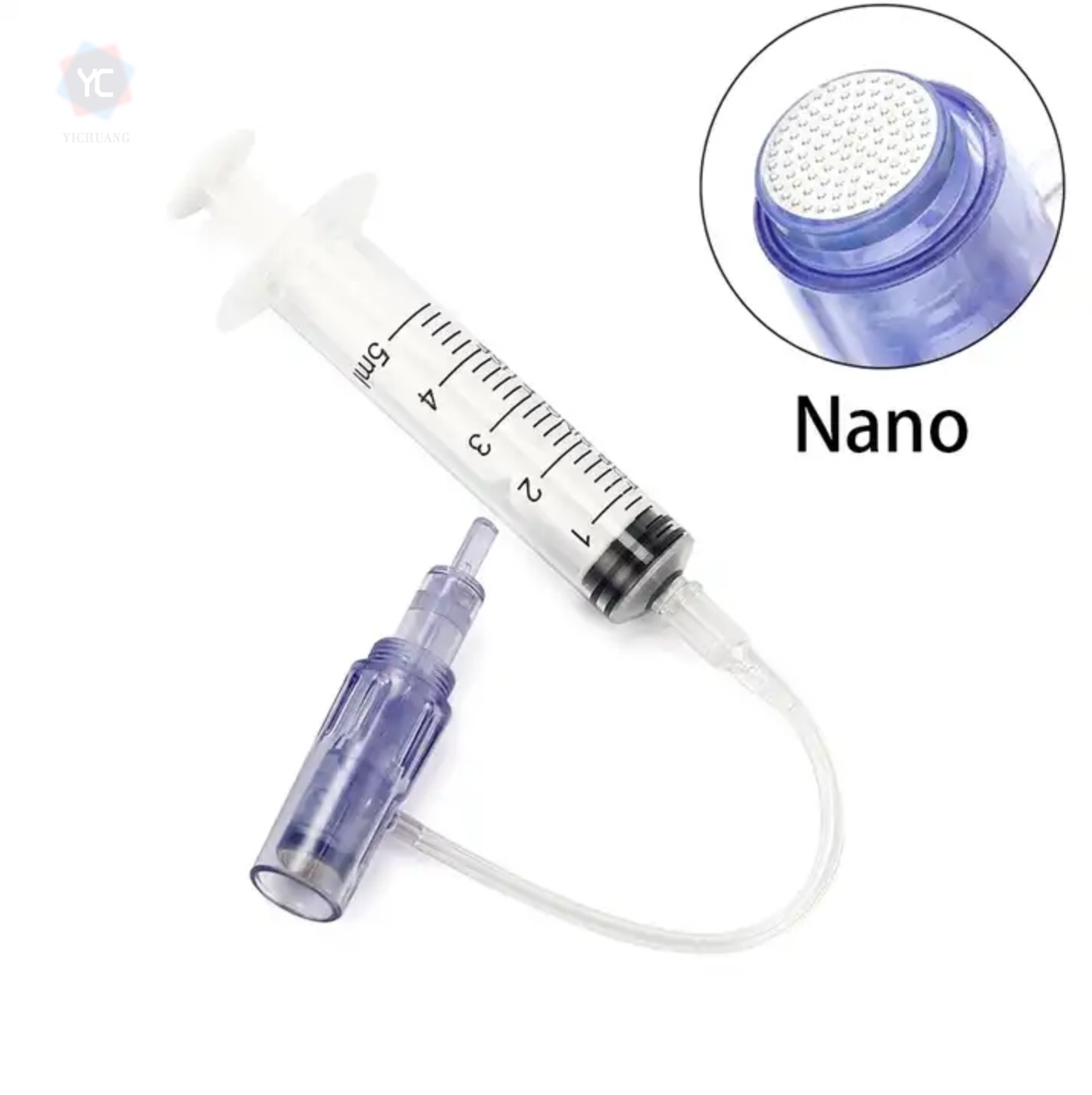 外泌体导入仪专用出水针头出液纳米圆晶微针钢42针36针3D5D方晶片