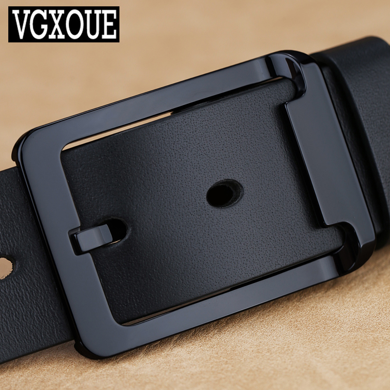 VGXOUE男士头层牛皮皮带陶瓷针扣