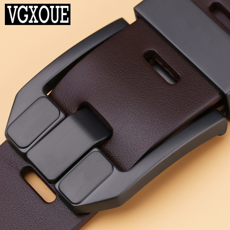 VGXOUE头层牛皮皮带男真皮休闲针扣复古个性男士腰带青年牛仔裤带