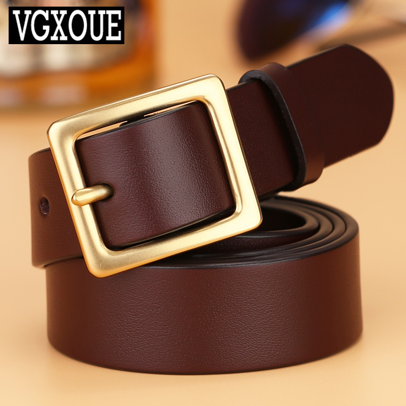 头层牛皮皮带女真皮牛仔时尚简约