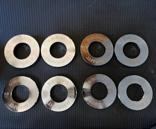 0.5 HATLEX奥片小配重片大孔 0.75 0.25KG 杠铃片调节镀锌