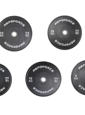 REPFORCE 全胶片 黑色大孔杠铃片 150KG
