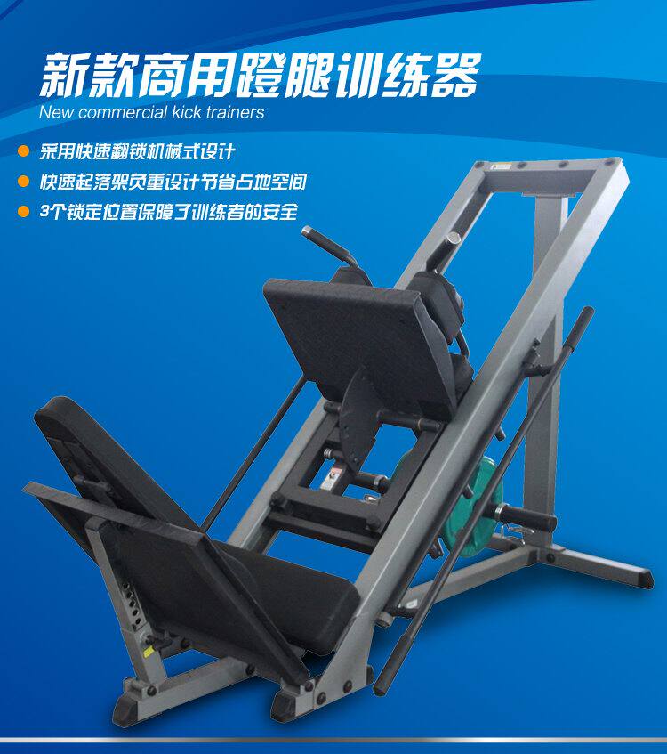倒蹬机  站蹲机 哈克深蹲  倒蹬斜蹲两用 健身房器械腿部训练