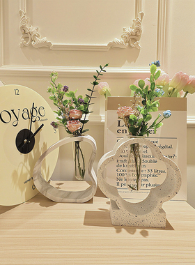 创意简约异形树脂花瓶装饰摆件家居客厅桌面水培花艺摆设