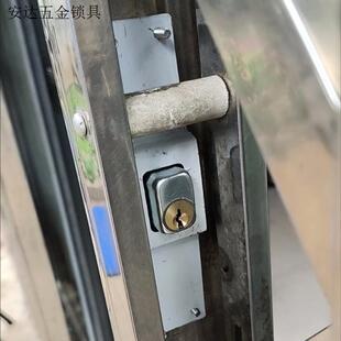 全铜头门锁老式防盗锁双舌推拉门栅栏大门移门锁铁拉闸门锁大小.