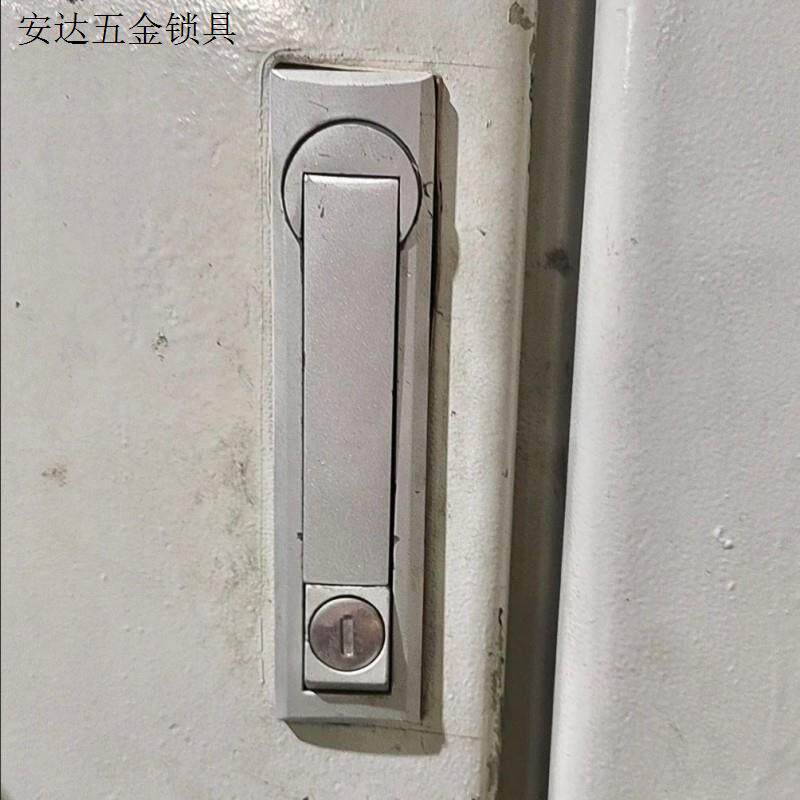 设备柜门锁亚光动力柜天地连杆控制柜黑色铁皮柜柜锁MS731连杆.