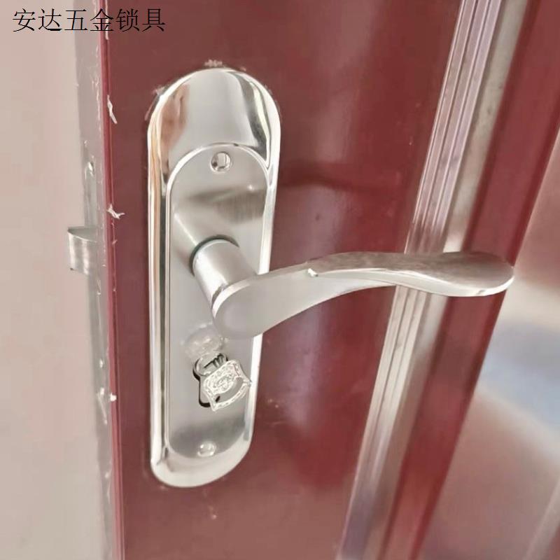 房门锁老式室内卧室欧式门把手静音通用型家用黑色房间门锁实木.