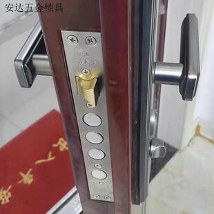 家用双活带天地钩入户门铜舌通用型圆头锁具大门锁单活防盗门锁.
