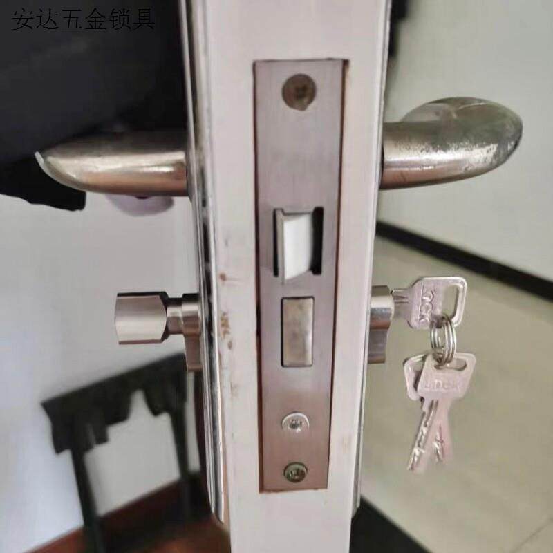 室内门锁家用配件静音通用型大小50钥匙卧室室内锁芯锁体木门锁体