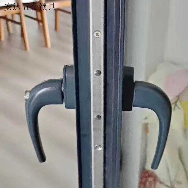 老式锁杆塑钢铝合金推拉门移门拉手锁平开窗配件推拉窗户门窗.