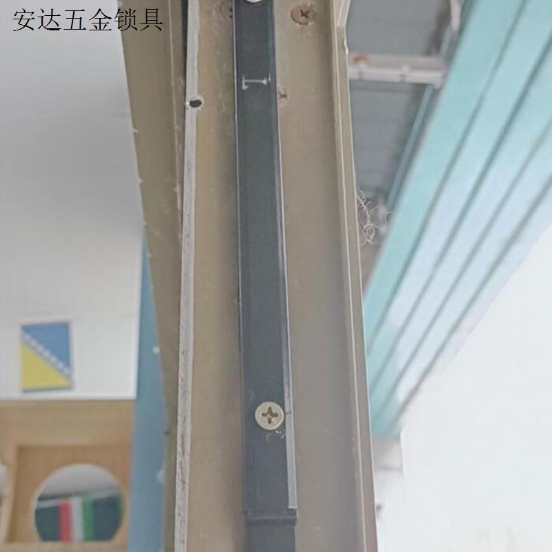平开塑钢插销锁明暗装上下窗户铝合金老式塑钢门门窗天地插销.