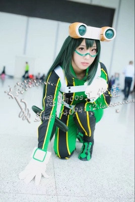 包邮 我的英雄学院 蛙吹梅雨 变身cos服装