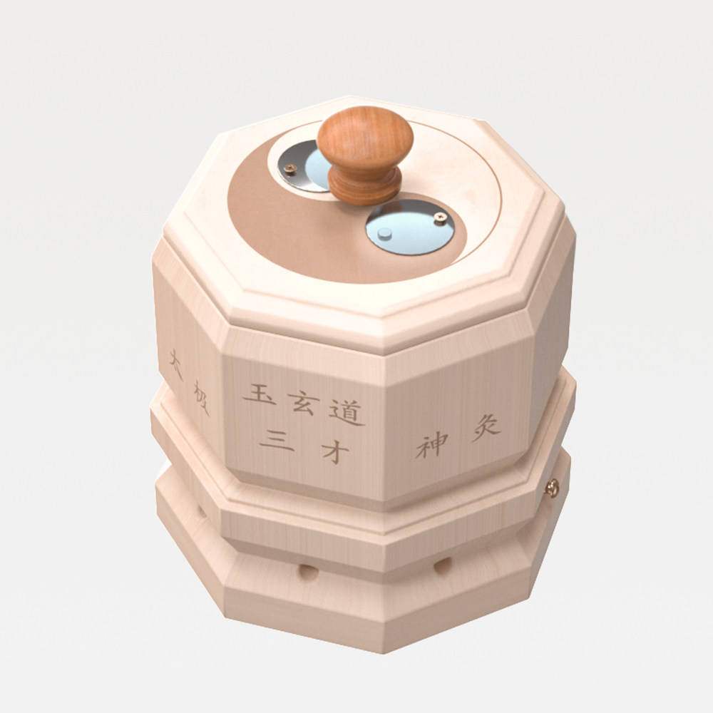 玉玄道太极三才八卦小神灸盒