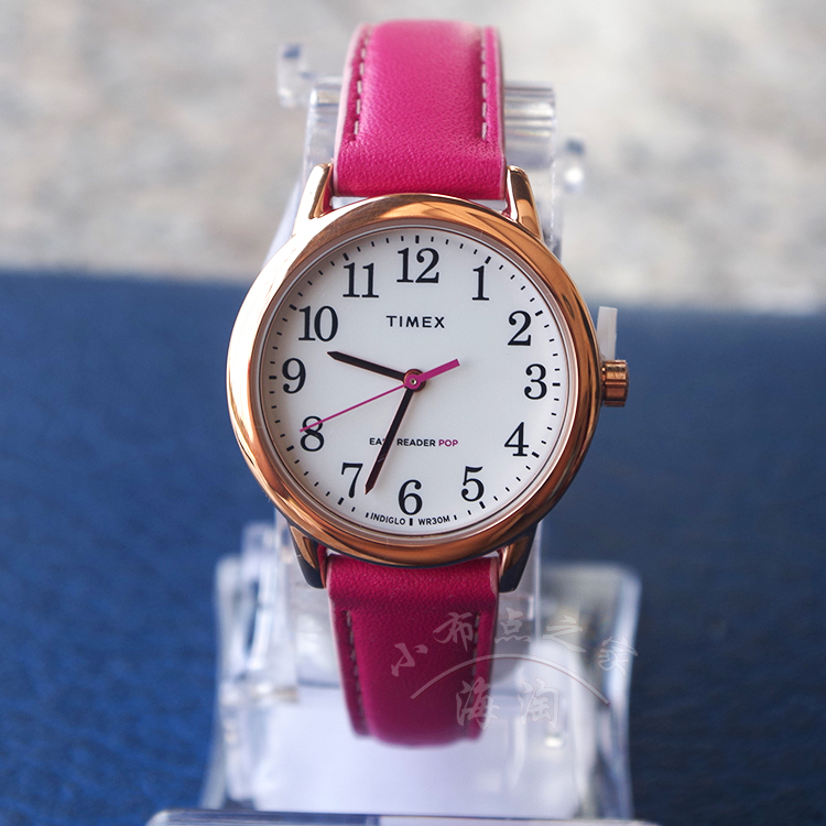 天美时玫瑰金女士腕表现货