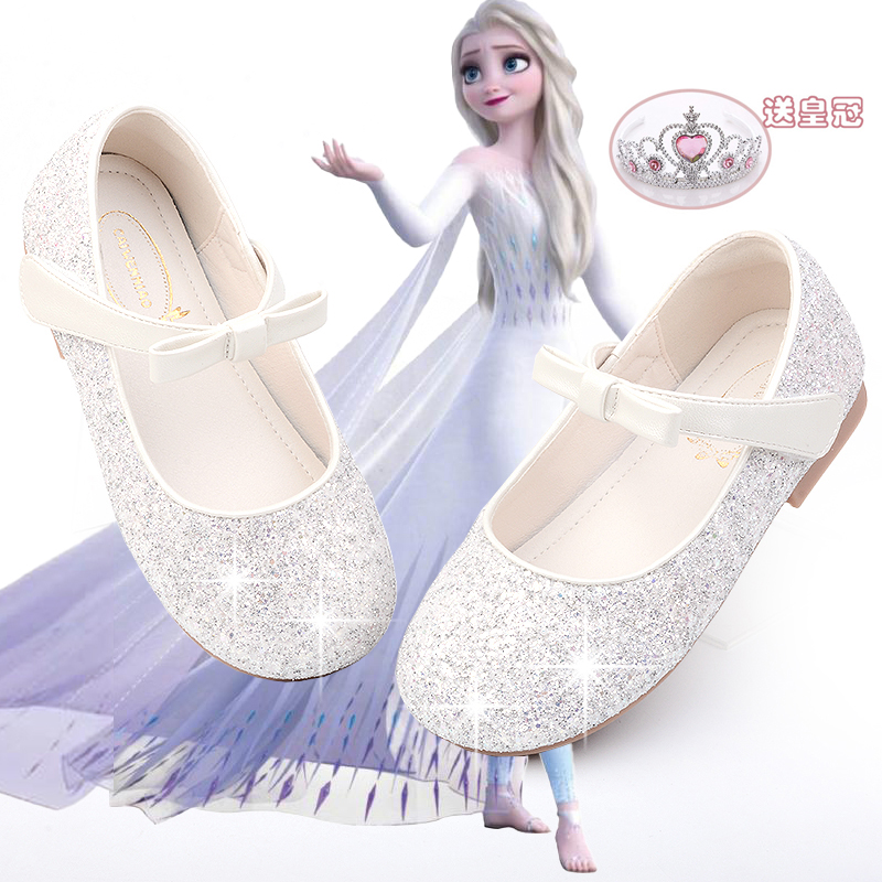 水晶鞋亮片公主鞋蝴蝶结