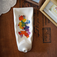 饰盘 颜料盘 玄关首饰收纳盘艺术摆件 创意颜料造型陶瓷装 美术生