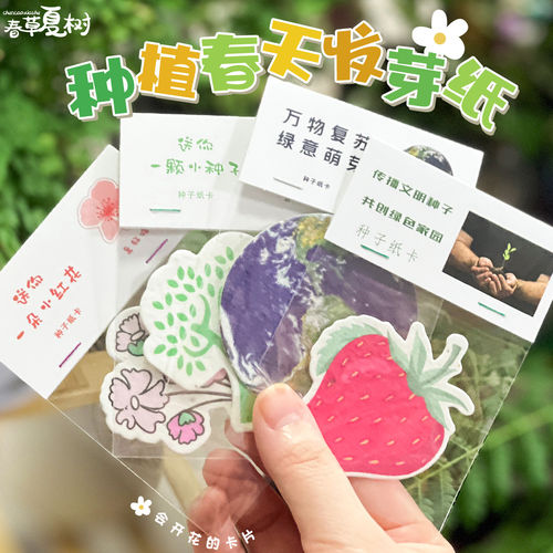 可种植立体环保种子纸卡片材料包