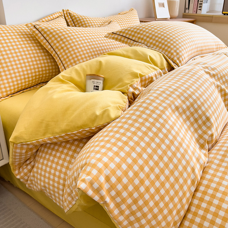 简约加厚全棉被套单件纯棉磨毛