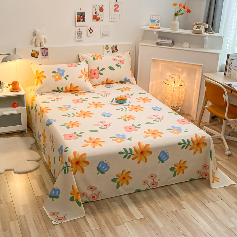 加厚全棉磨毛床单单件秋冬季保暖宿舍单双人被单枕套2三件套,床上用品,床单,淘宝优惠券,粉丝福利购,淘宝优惠卷