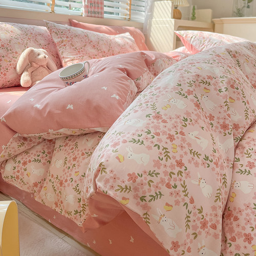 全棉被套单件100纯棉被罩四件套