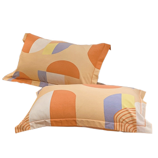 纯棉加厚磨毛枕套 一对装全棉条纹枕芯套单人宿舍枕头套48x74cm