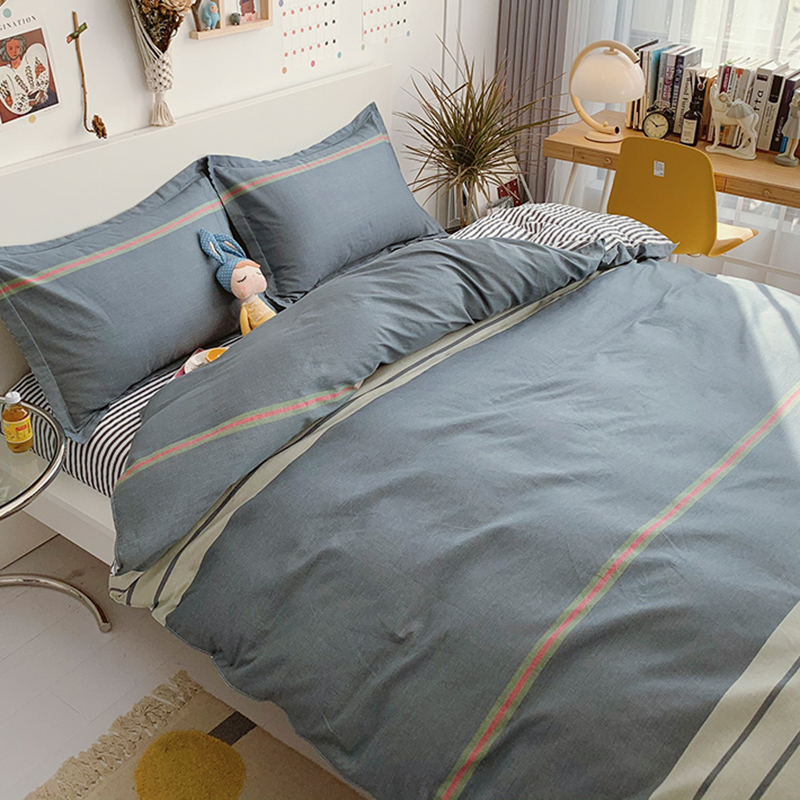 简约绅士纯棉被套单件m全棉被罩150x200男女宿舍单人被单套200x23