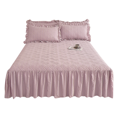 亲肤夹棉床裙单件2025新款床罩套