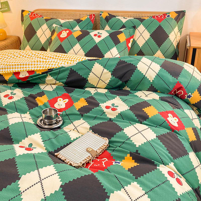 纯棉加厚磨毛被套全棉被罩单件