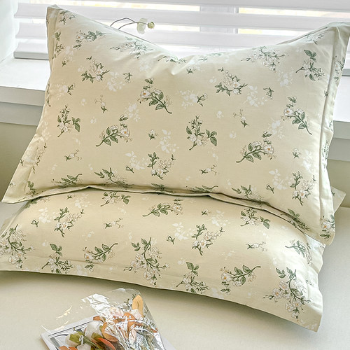 纯棉枕套一对装不含枕芯