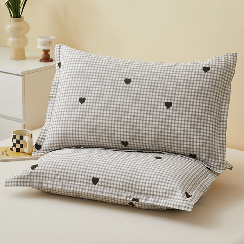 纯棉枕套一对装全棉成人枕头套