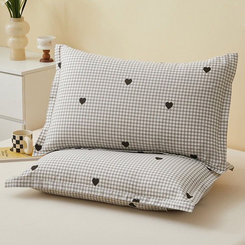 纯棉枕套一对装全棉成人枕头套