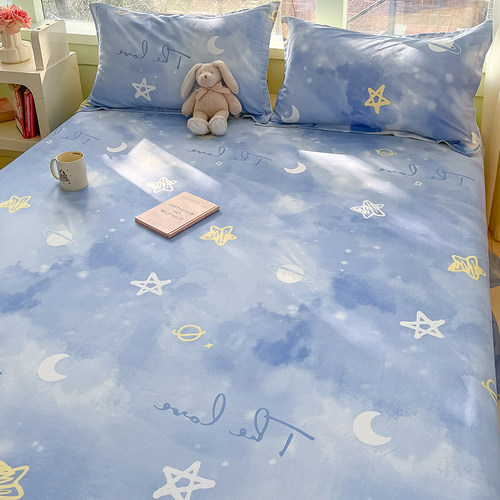 纯棉床单单件简约星空