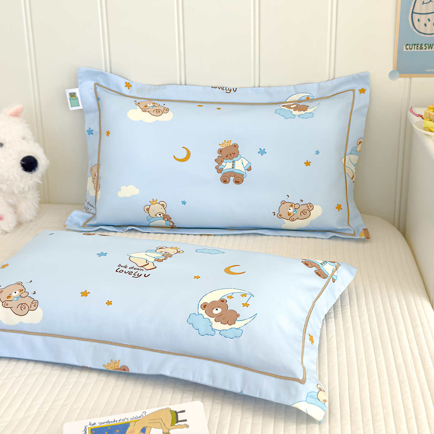 A类全棉卡通枕套一对装2025新款